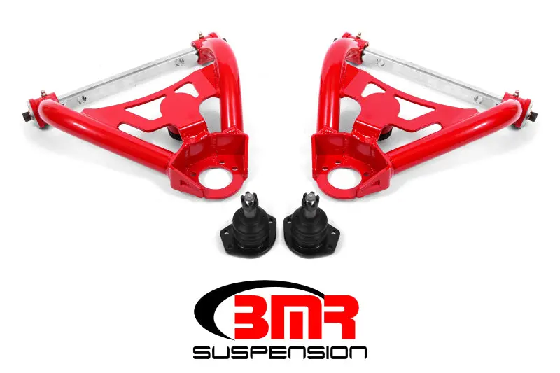 Bmr Non-Adjustable Upper A-Arms For 1964–1972 Gm A-Body Cars – Polyurethane Bushings, Red 1