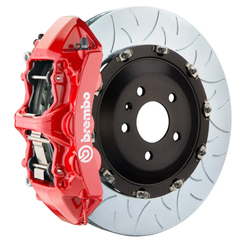Brembo Gt Big Brake Kit – Front, 6-Piston Calipers, 405X34Mm Two-Piece Slotted Rotors – Fits 2008–2009 Ferrari F430 Scuderia 1