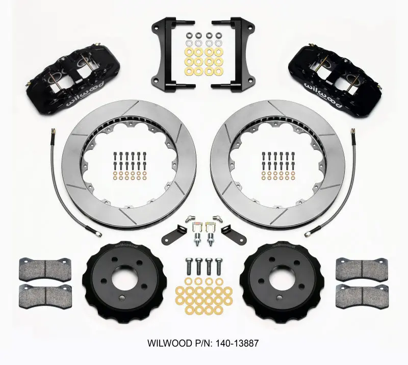 Wilwood Aero6 Front Brake Hat Kit – 15" Diameter, Designed For 2015+ Ford Mustang W/ Brake Lines 1