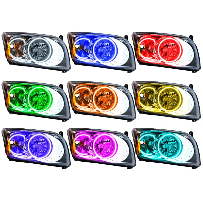 Oracle Colorshift Led Headlights For 2007–2012 Dodge Caliber Smd (Non-Leveling) With 2.0 Controller 1