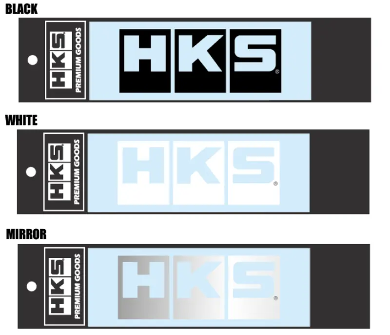 Hks White Logo Decal – 135Mm Width, High-Contrast W135 Design 1