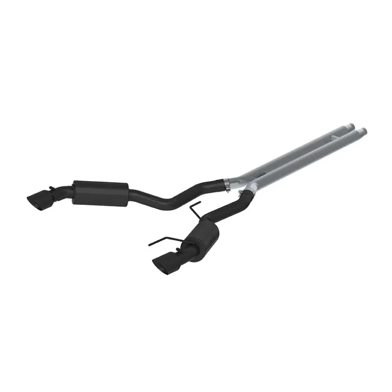 Mbrp Cat-Back Exhaust System For 2015 Ford Mustang Gt 5.0L – 3-Inch Dual Split Rear, Street Tuned, Black-Coated 4.5-Inch Tips 1