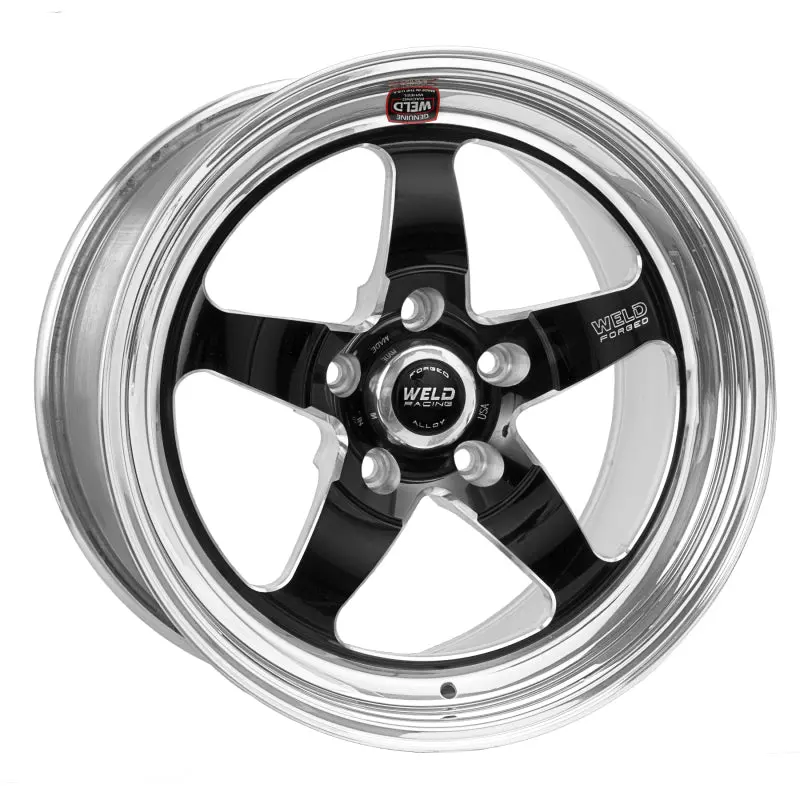 Weld S71 Forged Aluminum Wheel – 17X8.5 Inch, 5X4.75 Bolt Pattern, 4.8-Inch Backspace, Black Non-Beadlock Finish 1