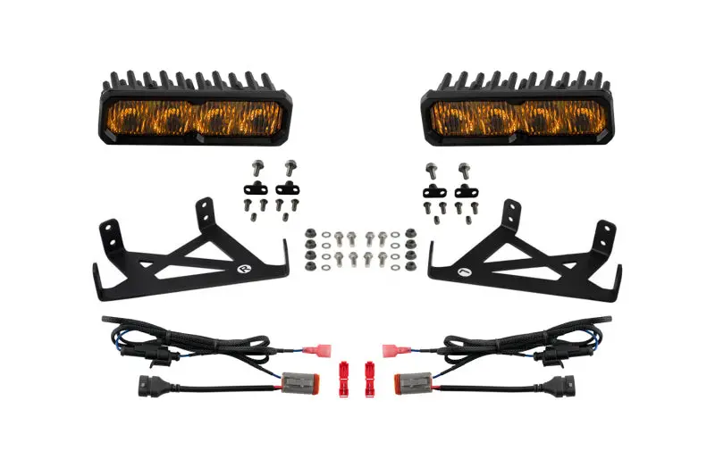 Diode Dynamics Ss6 Max Led Fog Light Kit – Yellow (3000K) For 2020–2022 Ford F-250 Super Duty 1