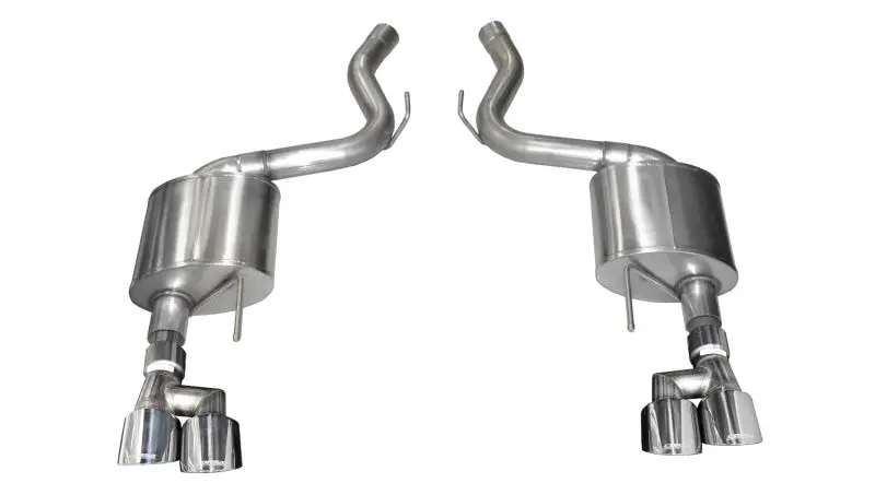 Corsa Pro-Series Axle-Back Exhaust For 2018–2019 Ford Mustang 5.0L V8 – Dual Exit, 3-Inch System, 4-Inch Polished Tips 1