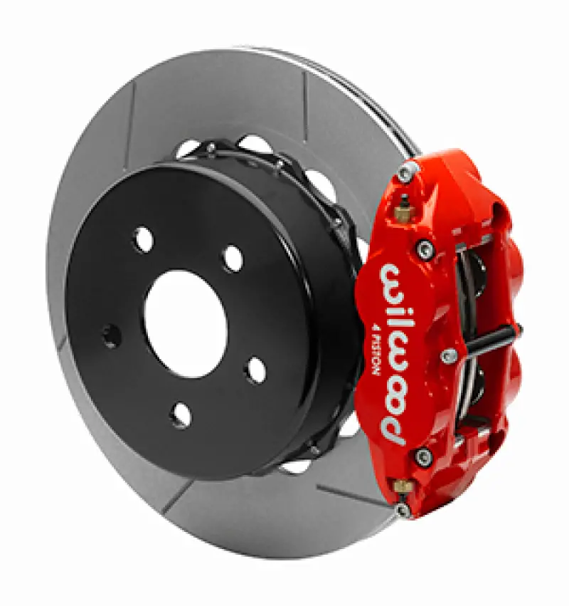 Wilwood Narrow Superlite 4R Rear Slotted Brake Kit For 2020+ Jeep Gladiator (Jt) – 14-Inch Rotors, Red Finish With Brake Lines 1