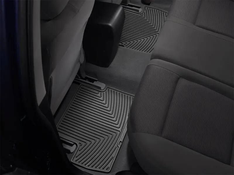 Weathertech Rear Floor Mats For 2008–2012 Honda Accord – Heavy-Duty Rubber Construction, Black Color 1