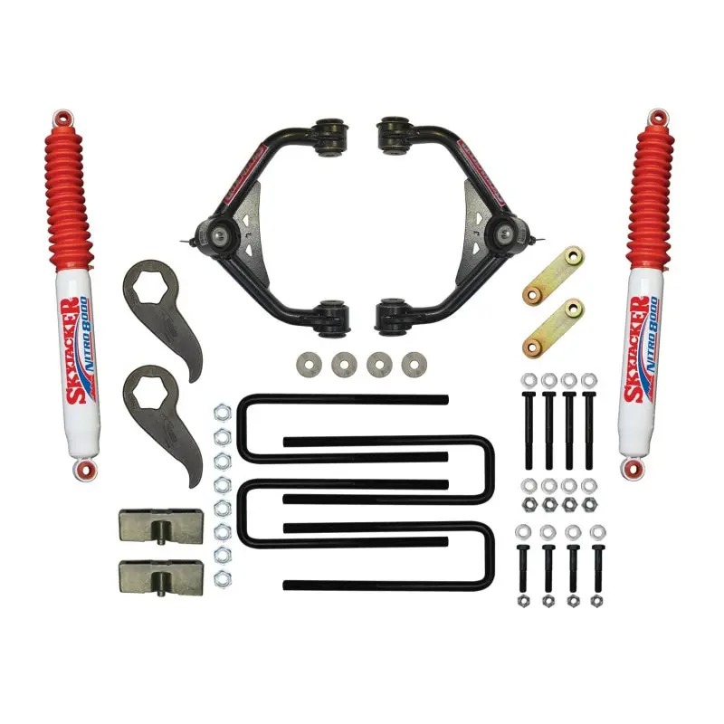 Skyjacker Upper Control Arm Lift Kit For 2011–2019 Gm 2500Hd/3500Hd – 3–3.5" Front Lift With Rear Nitro 8000 Shocks 1