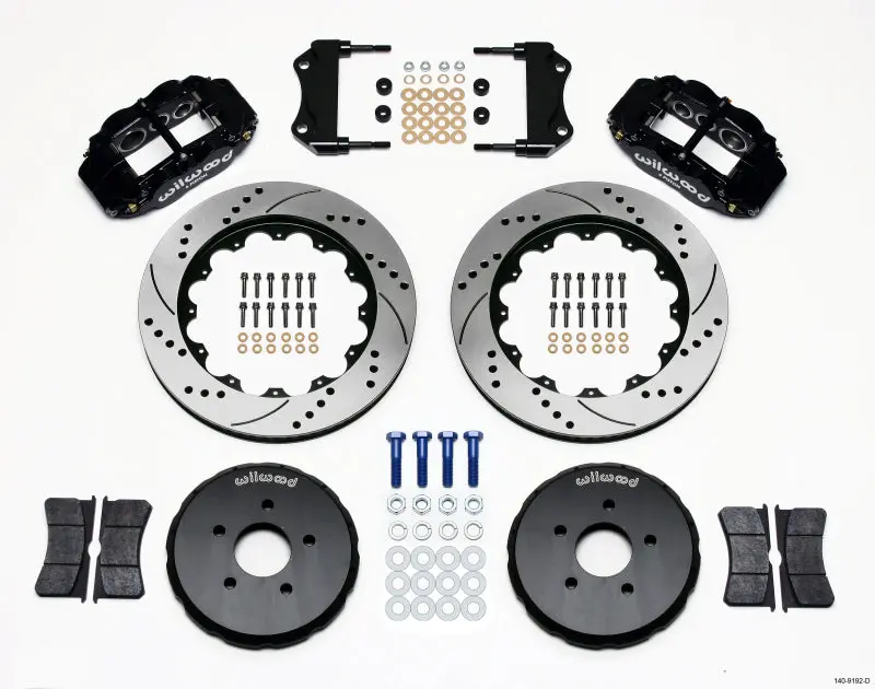 Wilwood Narrow Superlite 6R Front Brake Hat Kit – 14″ Drilled Rotor Mount For Nissan 350Z / Infiniti G35 1