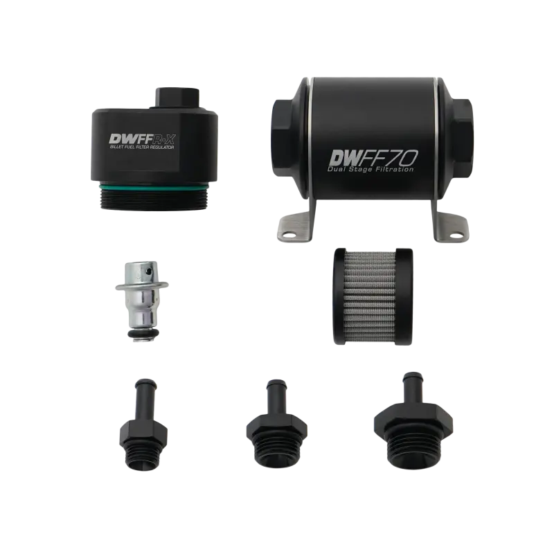 Deatschwerks Dwffr-X Billet Fuel Filter Regulator — 70Mm, 10-Micron Filtration With 5/16-Inch Fittings 1