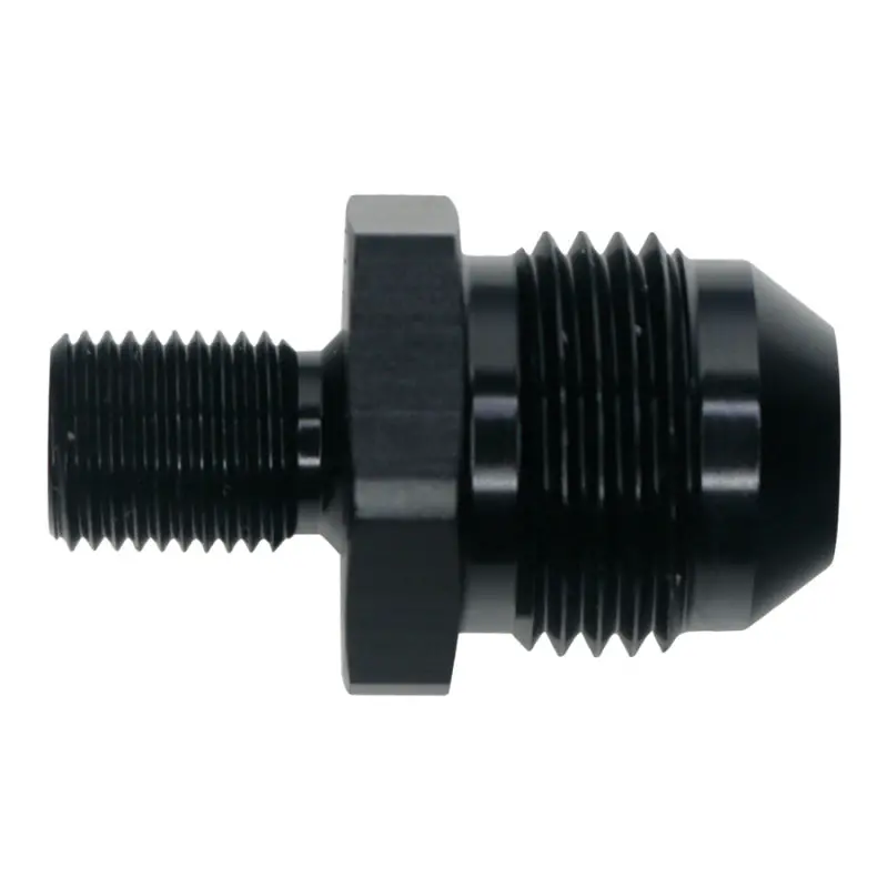 Deatschwerks 8An Male Flare To M10 X 1.0 Male Metric - Anodized Matte Black 1