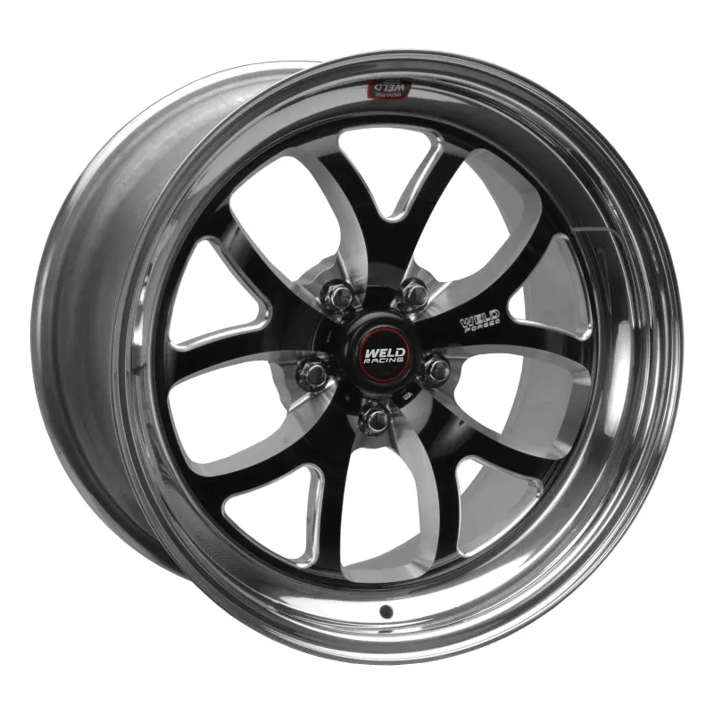 Weld S76 Non-Beadlock Off-Road Wheel — 18X12", 5X4.75", 3.7" Backspace, Black (Medium Pad) 1