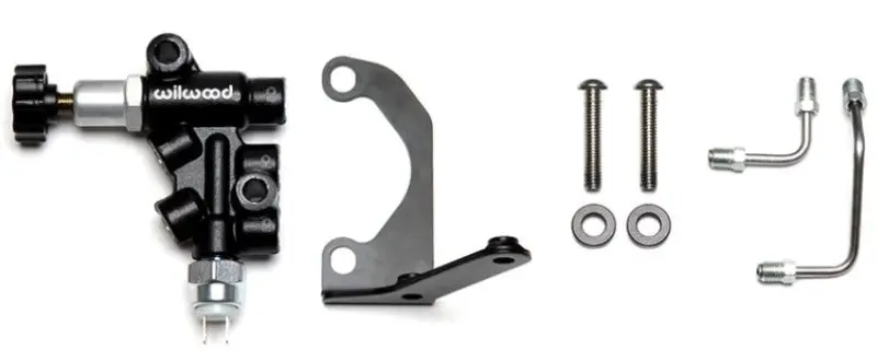 Wilwood Right-Hand Tandem Master Cylinder Mounting Bracket Kit With Proportioning Valve 1