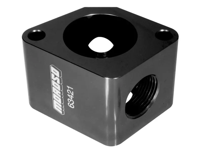 Moroso Aluminum Filler Neck Manifold Housing – Compatible With Part Numbers 63460, 63461, 63465, And 63466 1